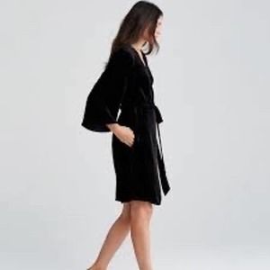 Eileen Fisher velvet wrap dress